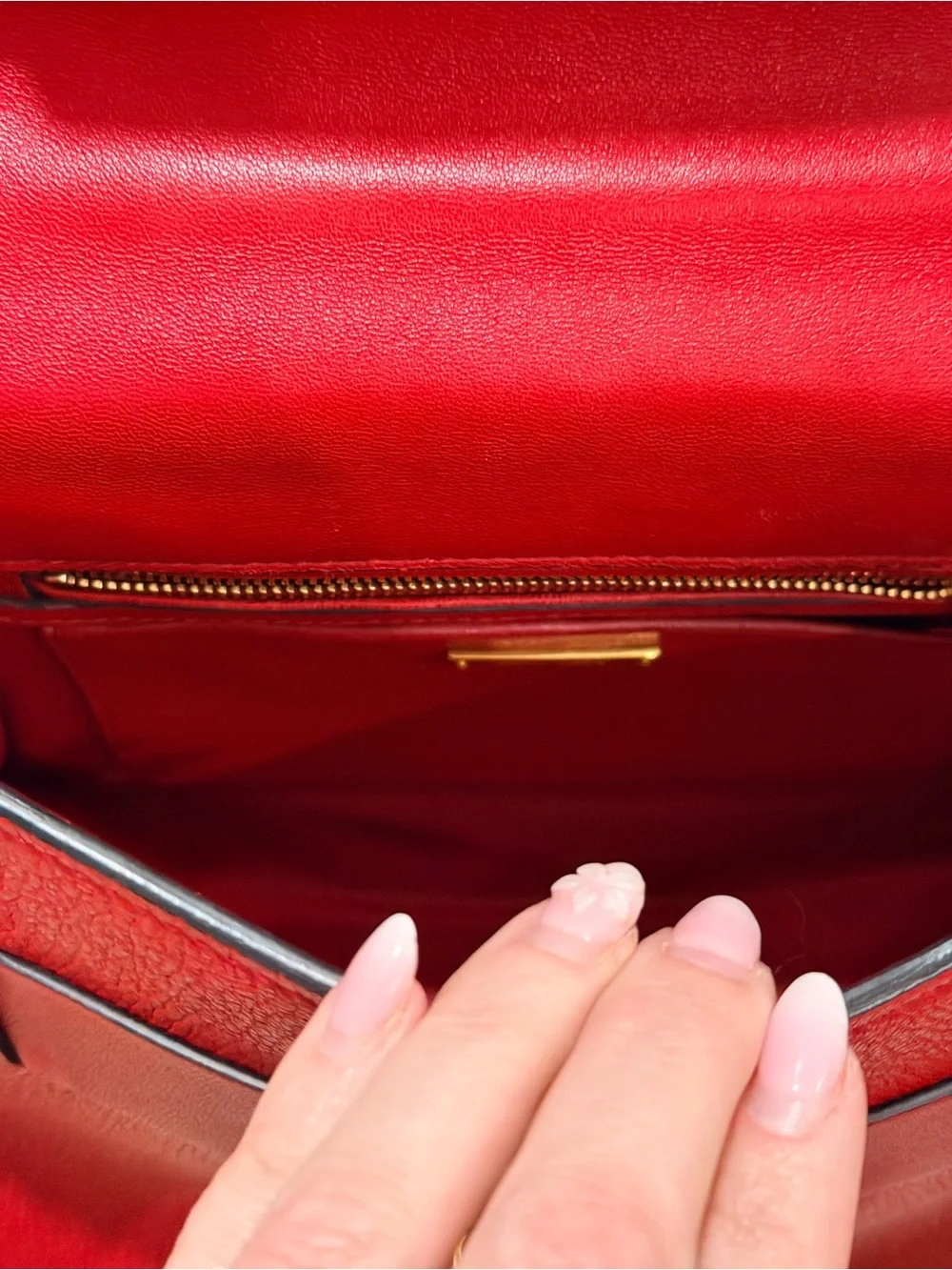 Miu Miu Madras Click Red Goatskin Braided Top Handle Crossbody Satchel Bag